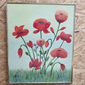 Origineel Schilderij 'Klaprozen in de Wei' (50x60 cm) – Aukje Hut