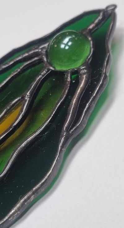Yoni raamhanger groen/geel