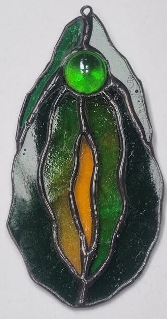 Yoni raamhanger groen/geel