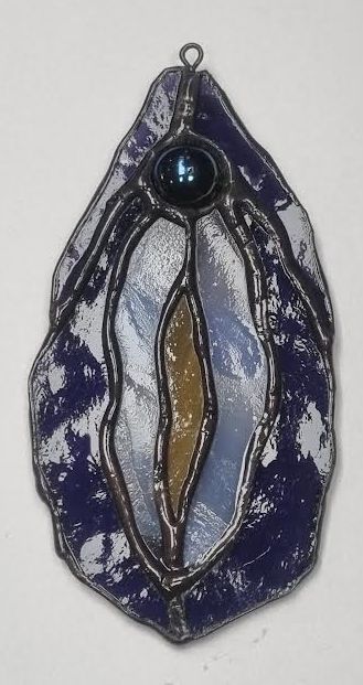 Yoni raamhanger paars/blauw